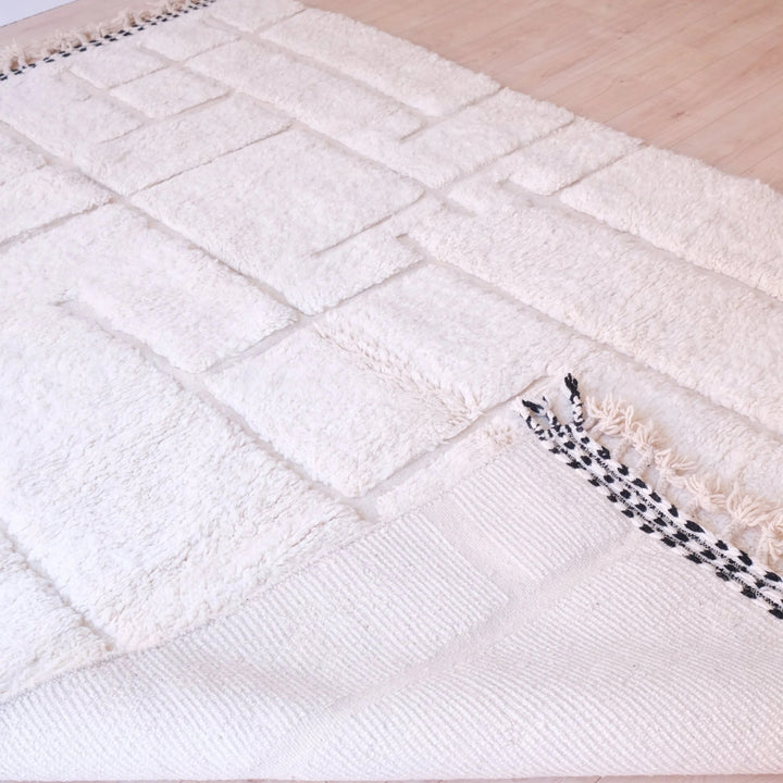 Custom Beni Ourain Rug | Modern Sculpted Minimalist
