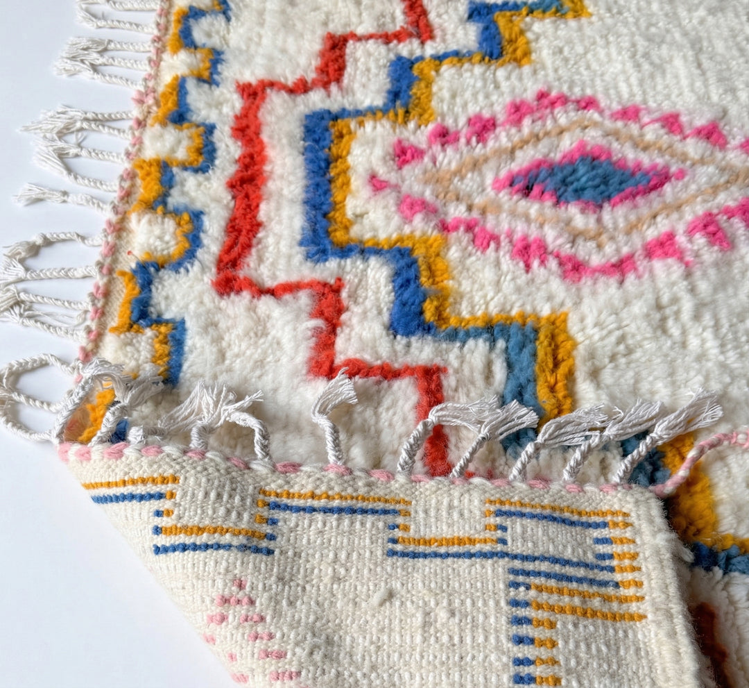 Authentic Custom Beni Ourain Rug | Bright Tribal Plush
