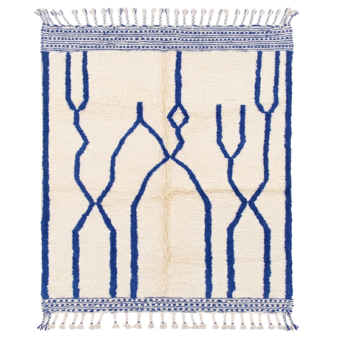 Tapis Beni Ourain personnalisé | Le tapis artisanal Cobalt Line