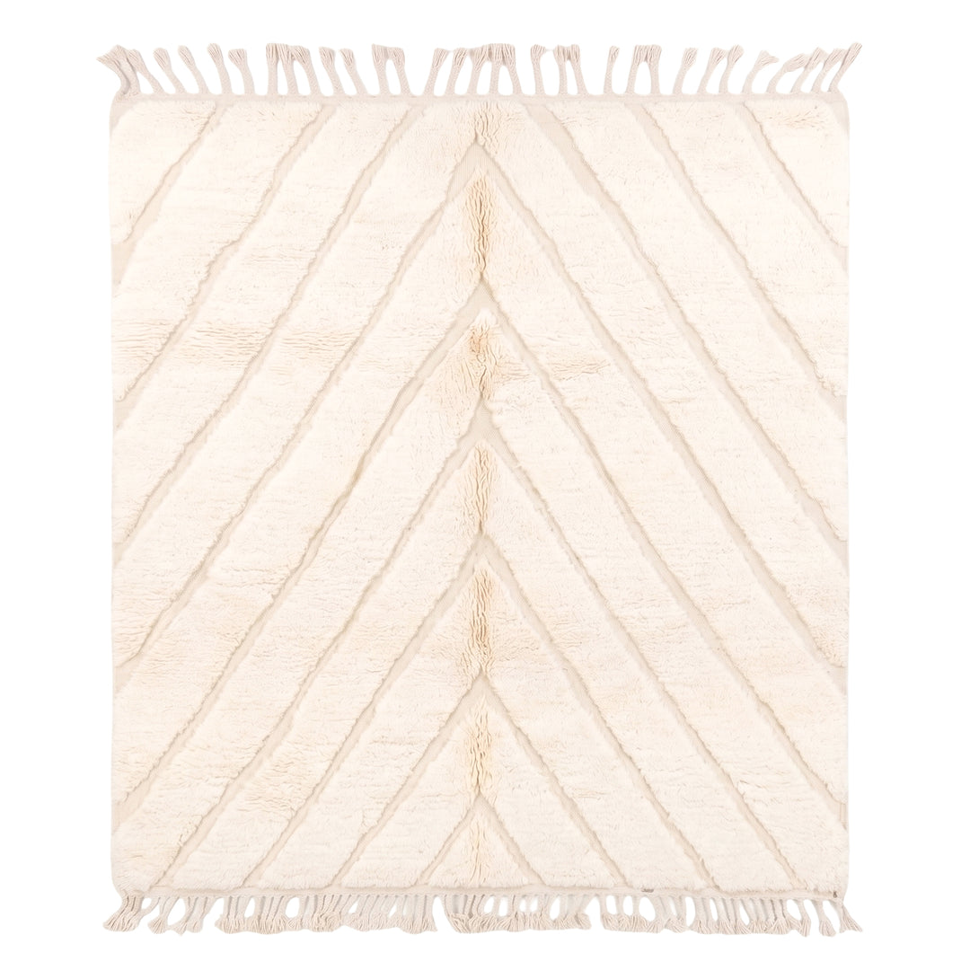 Authentic Custom Beni Ourain Rug | The Atlas Carved Chevron