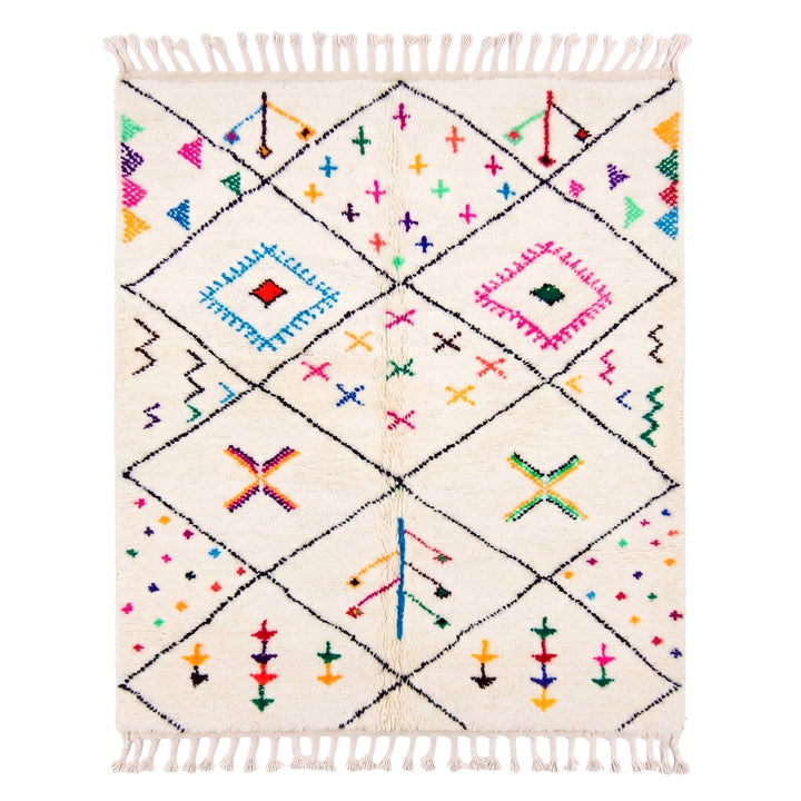 Authentic Custom Beni Ourain Rug | The Playful Geometric Berber