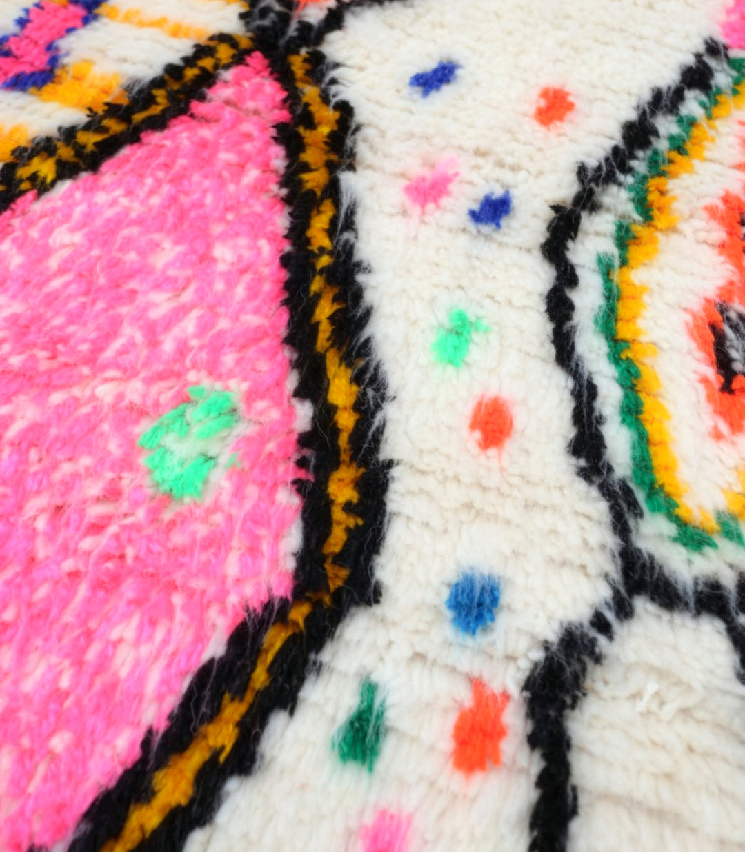 Custom Authentic Azilal Rug - Abstract Geometric &amp; Confetti Motif