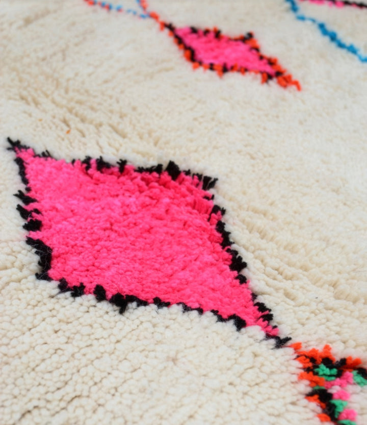 Custom Authentic Azilal Rug - Descending Diamond Motif