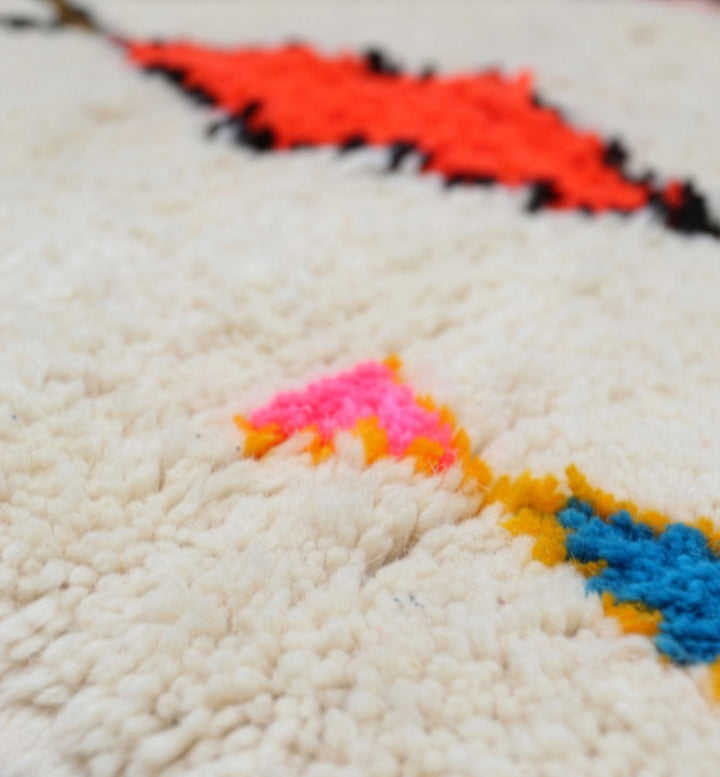 Custom Authentic Azilal Rug - Descending Diamond Motif