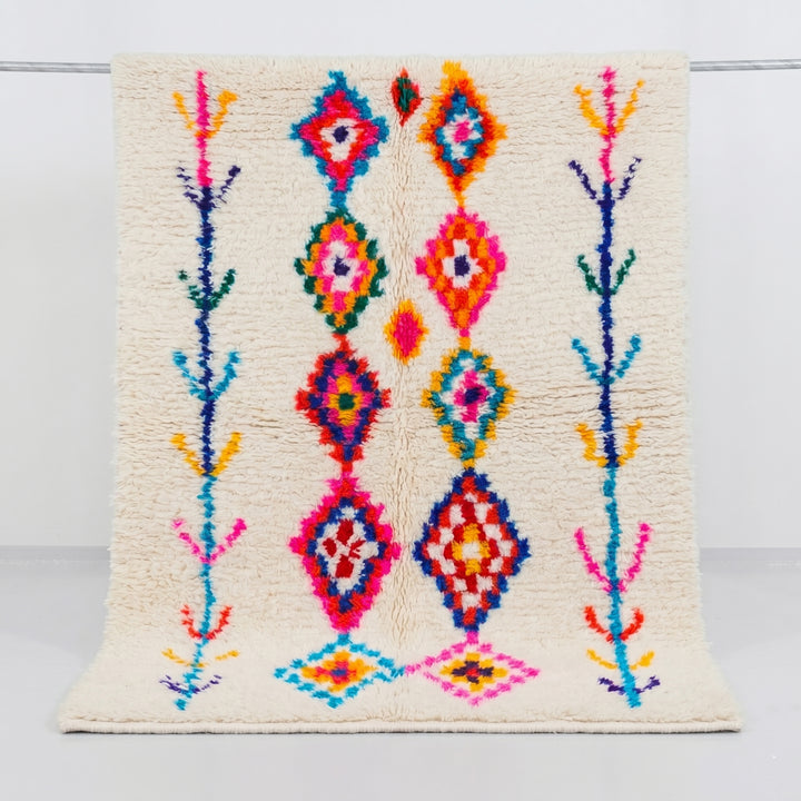 Custom Authentic Azilal Rug - Vibrant Berber Geometric