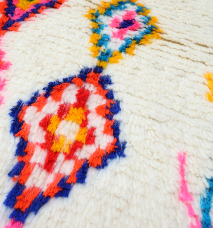 Custom Authentic Azilal Rug - Vibrant Berber Geometric