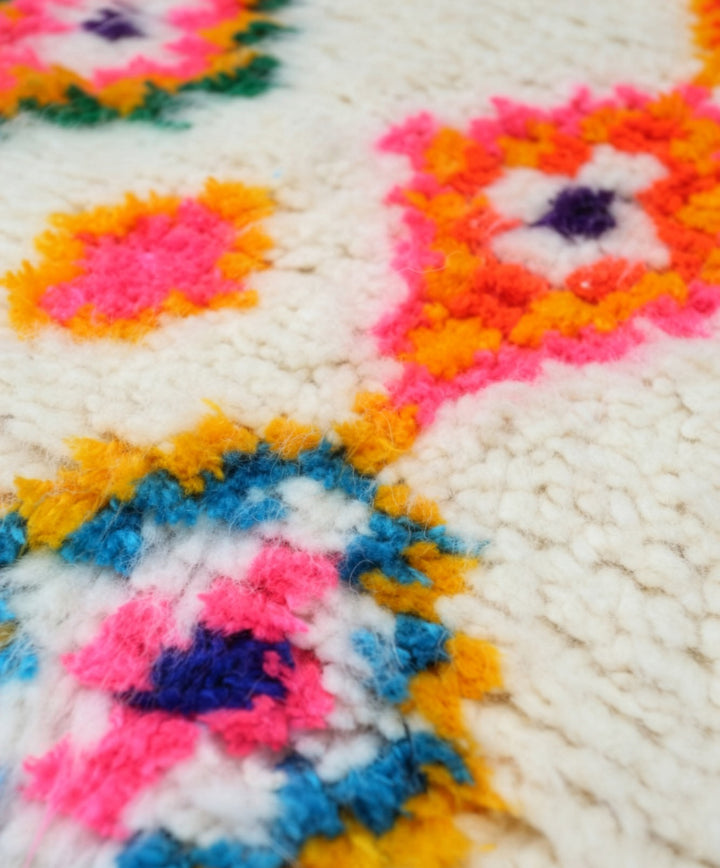 Custom Authentic Azilal Rug - Vibrant Berber Geometric