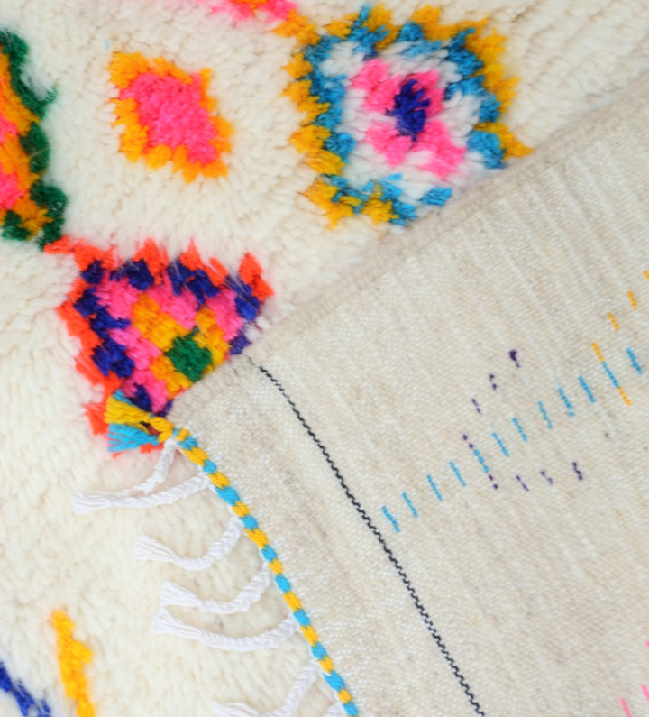 Custom Authentic Azilal Rug - Vibrant Berber Geometric