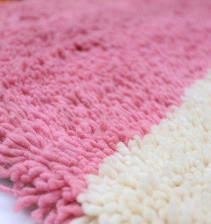 Authentic Custom Beni Ourain Rug | Vibrant Colorblock Leopard