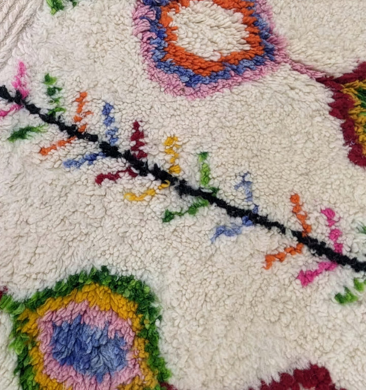 Custom Authentic Azilal Rug - Vibrant Tribal Geometric Pattern