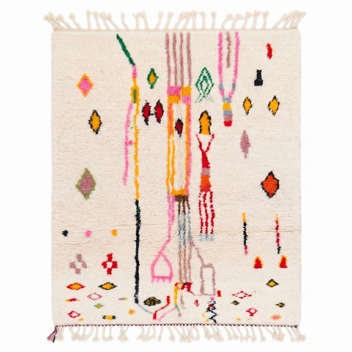 Authentic Custom Azilal Rug | Vibrant Tribal Canvas