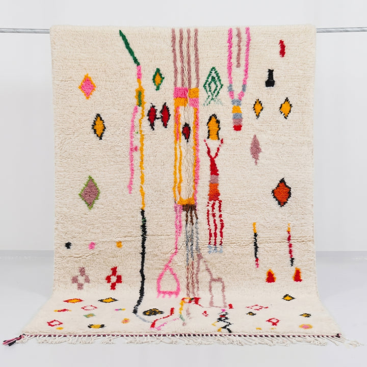 Authentic Custom Azilal Rug | Vibrant Tribal Canvas