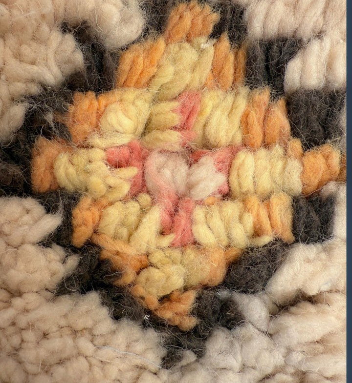 Authentic Custom Azilal Rug | Pastel Geometric &amp; Tree of Life