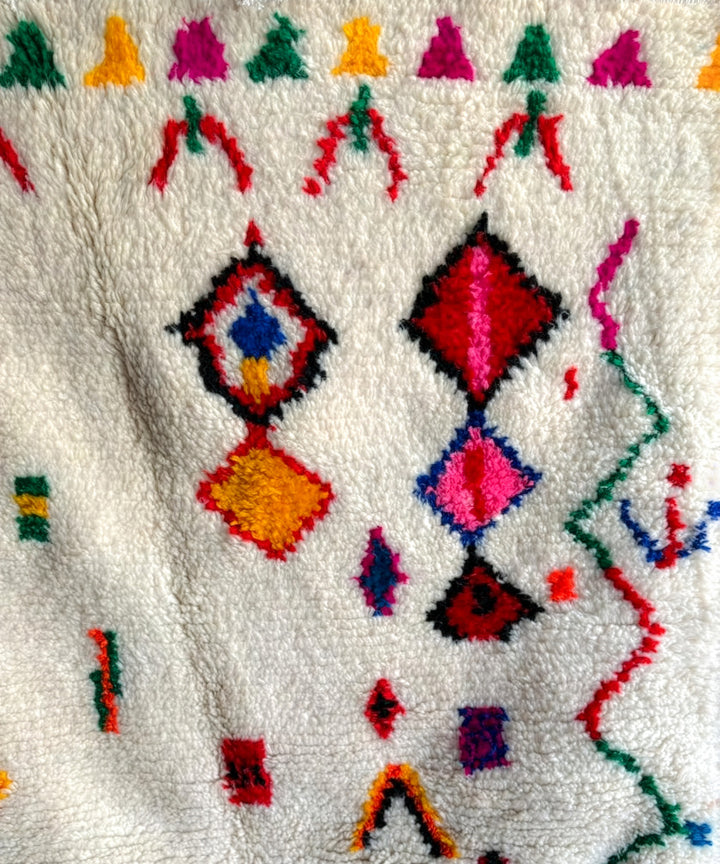 Custom Authentic Azilal Rug – Vibrant Eclectic Geometric Canvas