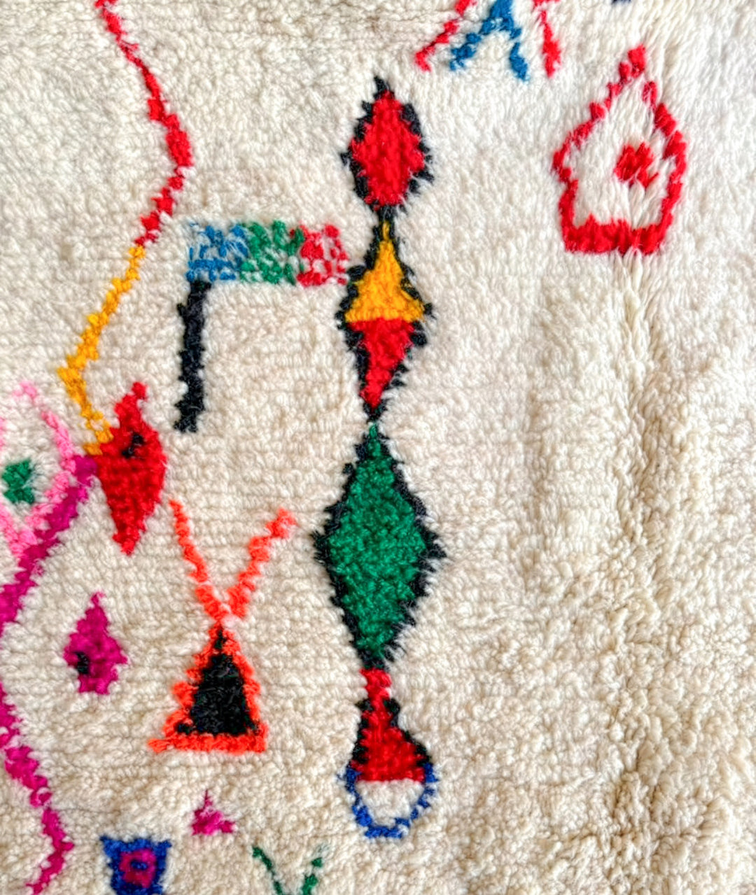 Custom Authentic Azilal Rug – Vibrant Eclectic Geometric Canvas