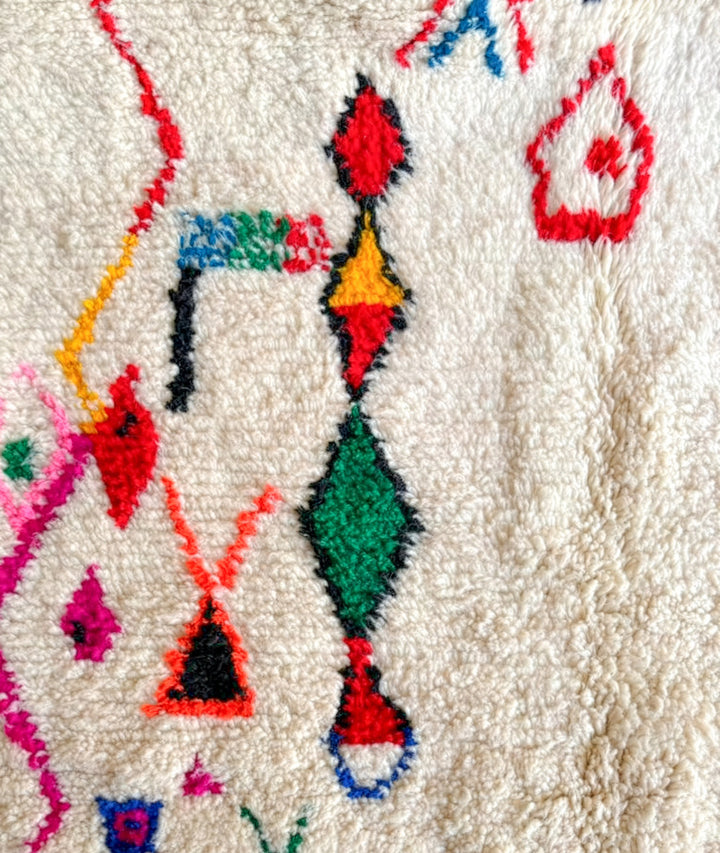 Custom Authentic Azilal Rug – Vibrant Eclectic Geometric Canvas