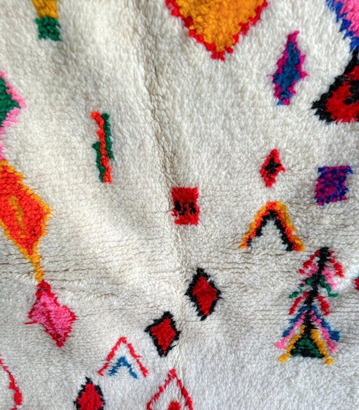 Custom Authentic Azilal Rug – Vibrant Eclectic Geometric Canvas