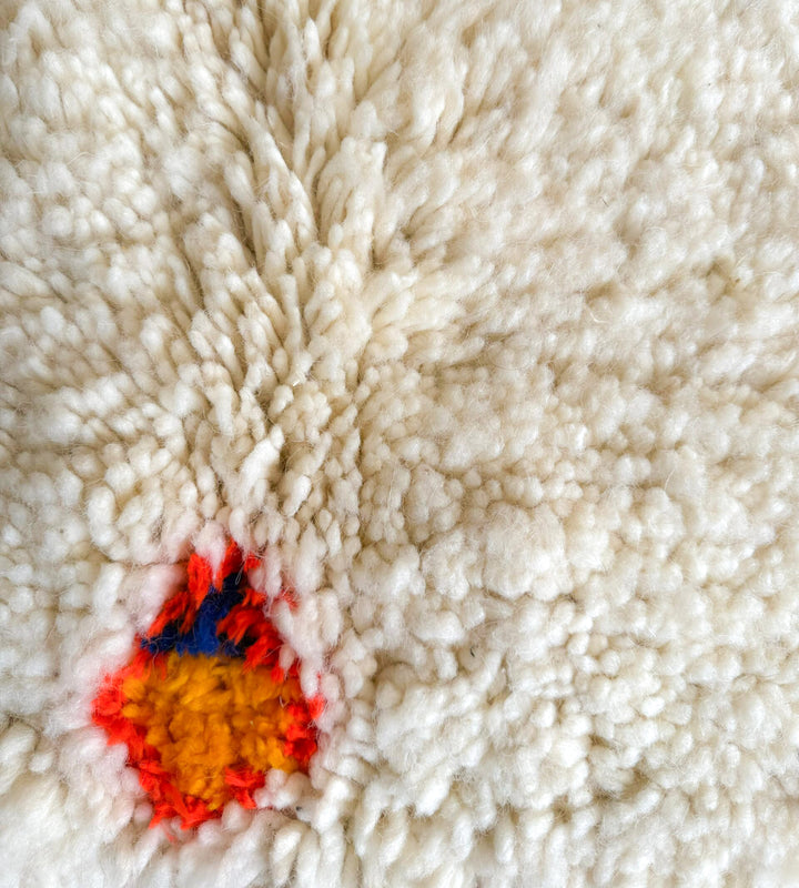 Authentic Custom Beni Ourain Rug | Vibrant Floating Diamonds
