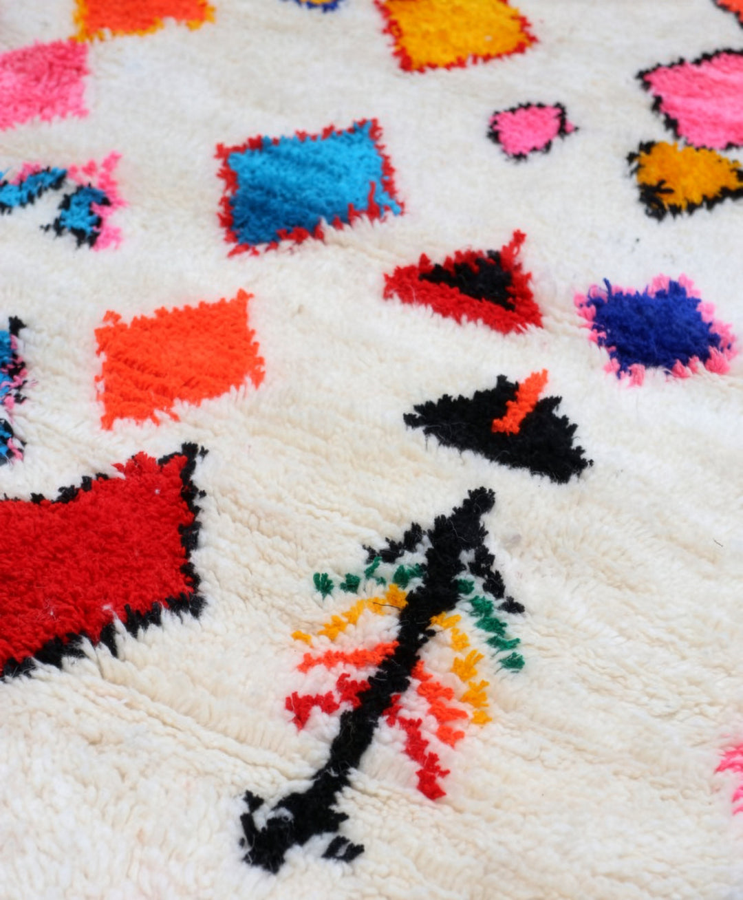 Custom Authentic Azilal Rug - Electric Bohemian Azilal Carpet