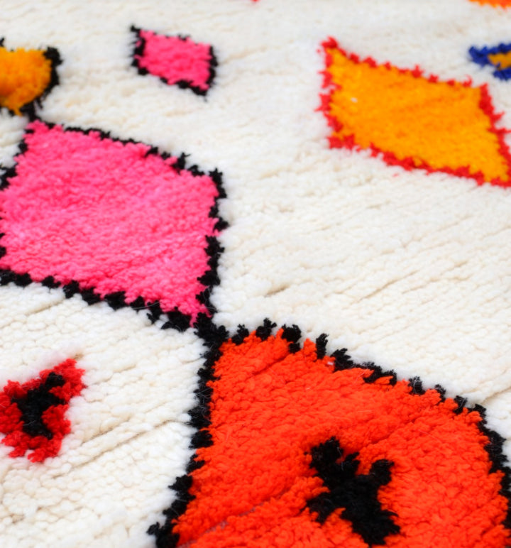 Custom Authentic Azilal Rug - Electric Bohemian Azilal Carpet