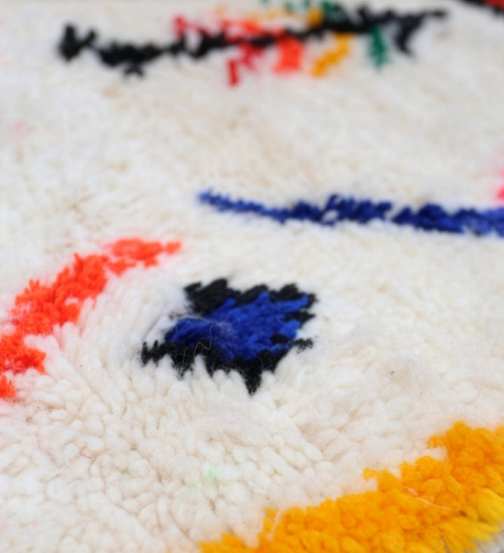 Custom Authentic Azilal Rug - Electric Bohemian Azilal Carpet