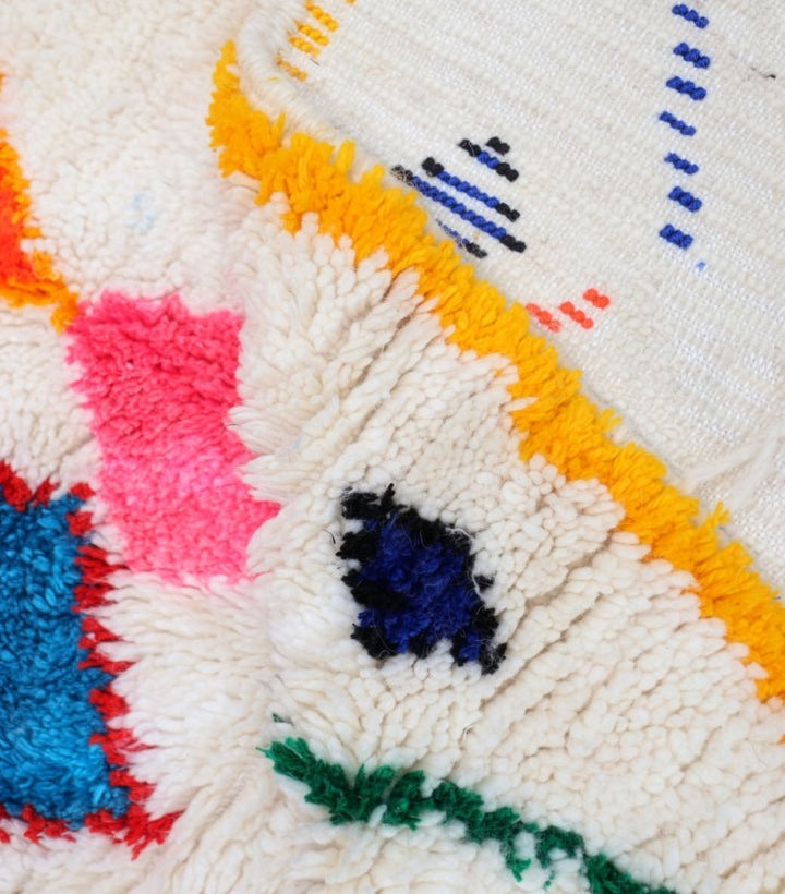 Custom Authentic Azilal Rug - Electric Bohemian Azilal Carpet
