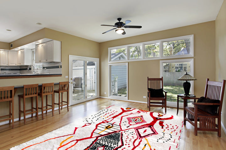 Authentic Custom Azilal Rug  | Vibrant Expressive Tribal