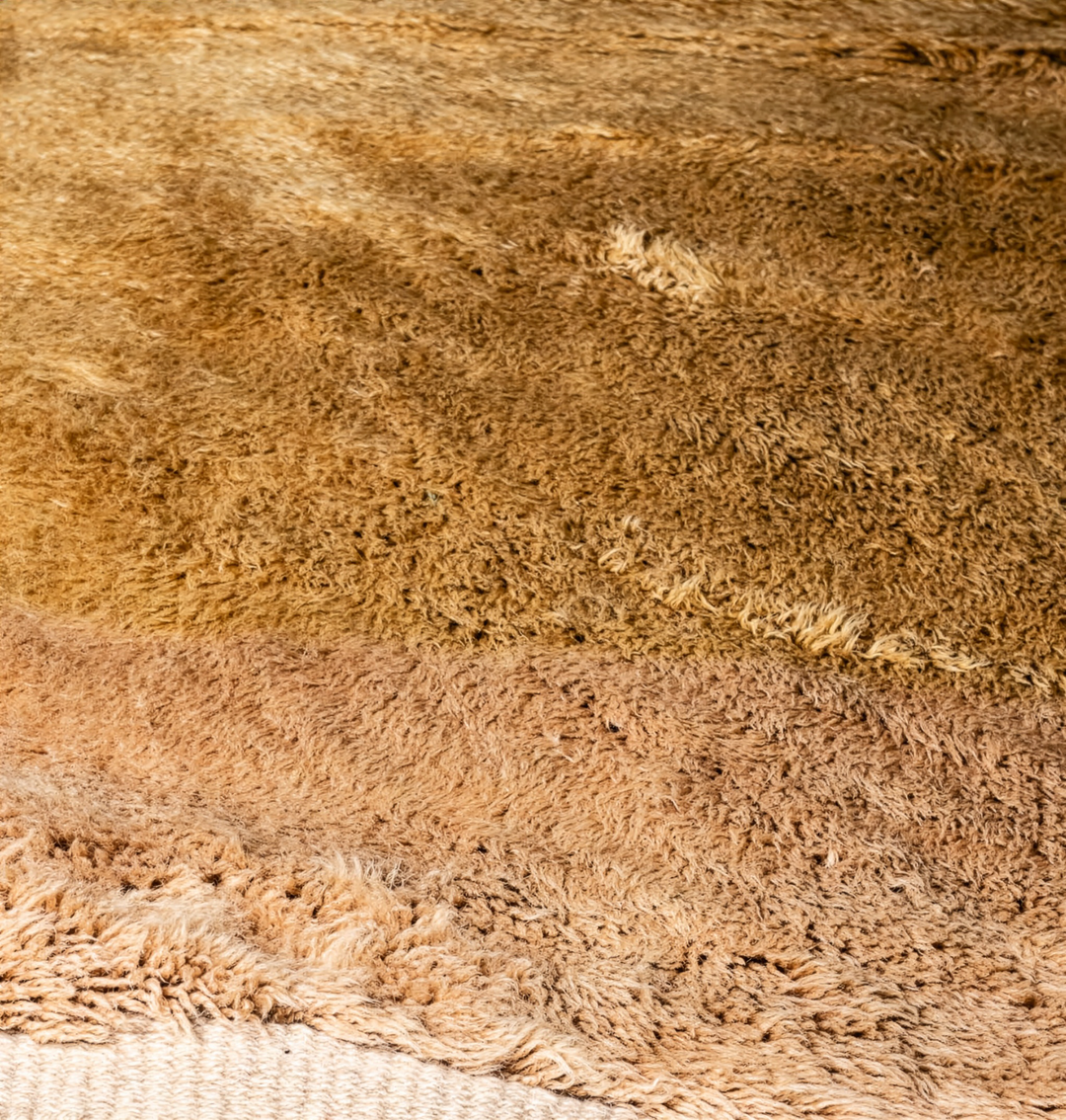 Custom Beni Mrirt Rug – Abstract Earth Tone Geometric