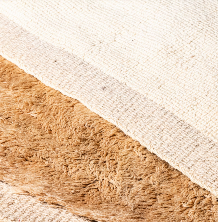 Custom Beni Mrirt Rug – Abstract Earth Tone Geometric