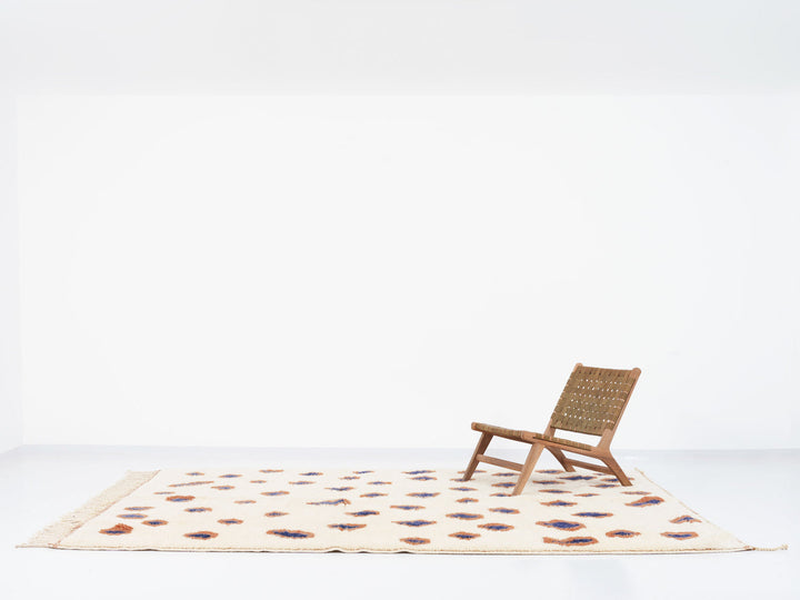 Custom Beni Mrirt Rug | Abstract Jaguar Spot