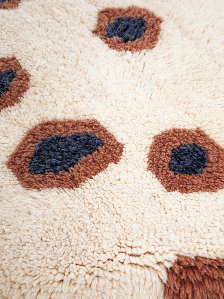 Custom Beni Mrirt Rug | Abstract Jaguar Spot