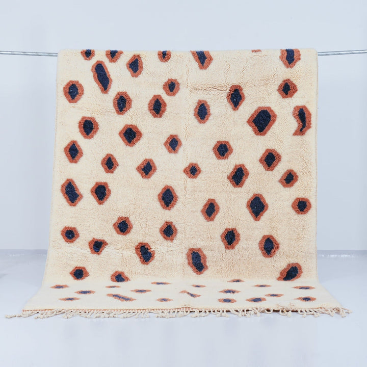 Custom Beni Mrirt Rug | Abstract Jaguar Spot