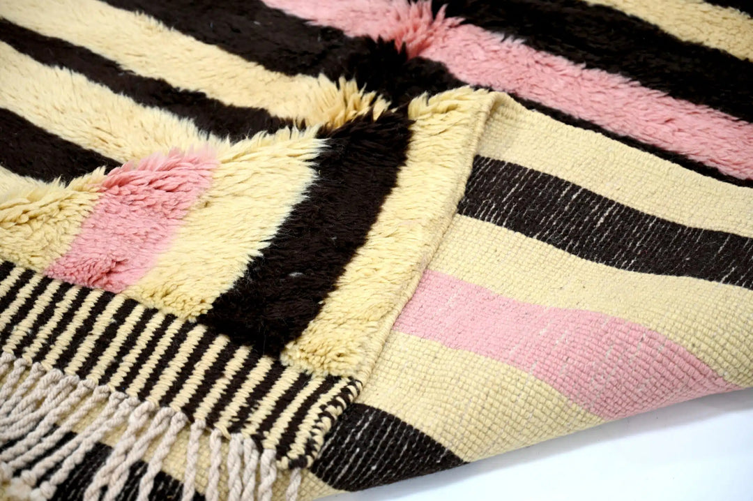Custom Beni Mrirt Rug | Dunes Haven Abstract Lattice