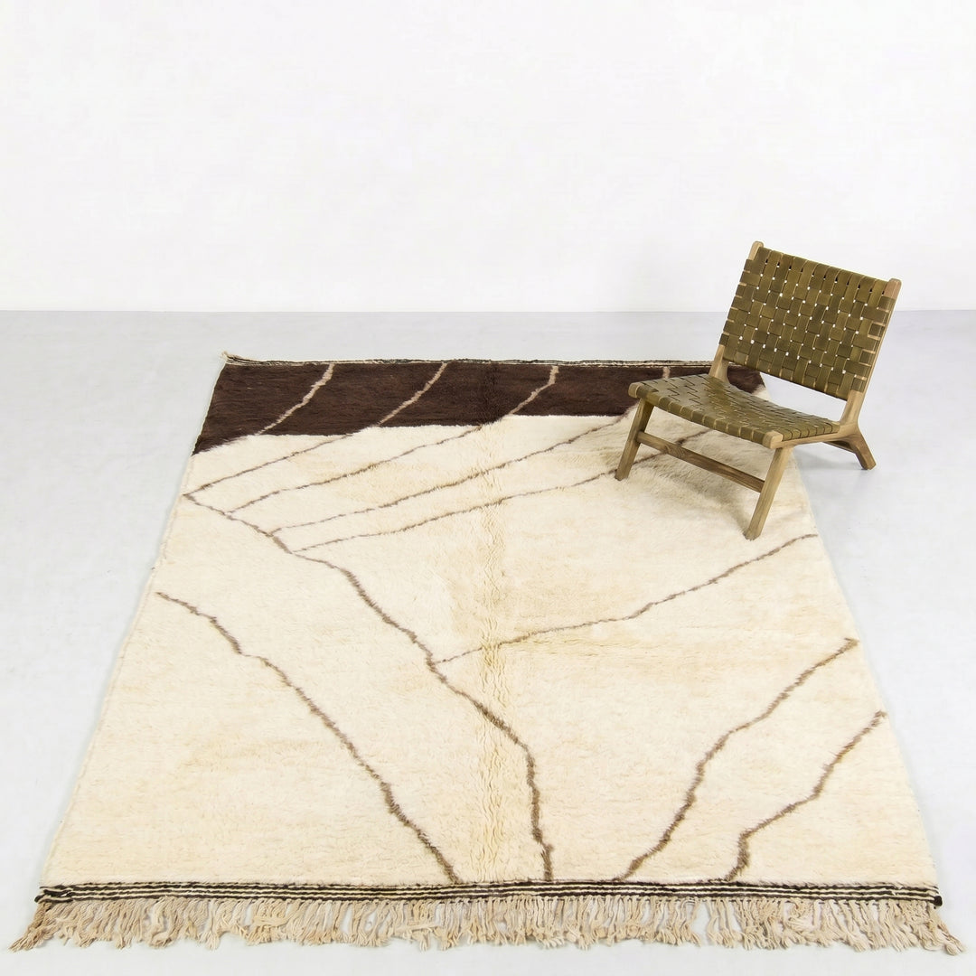 Tapis Beni Mrirt Sur Mesure | Harmonie de Couleurs Terre