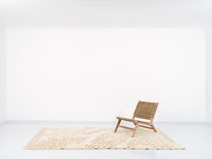 Custom Beni Mrirt Rug | Fawn Dotted Wave
