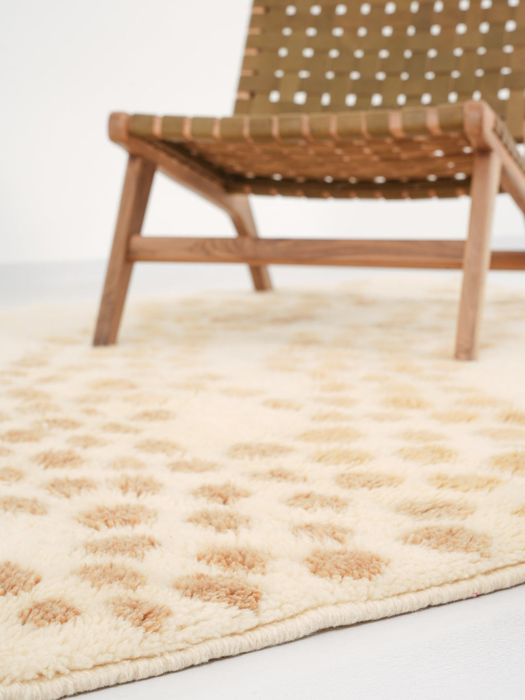 Custom Beni Mrirt Rug | Fawn Dotted Wave