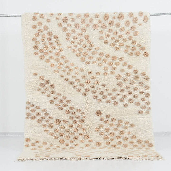 Custom Beni Mrirt Rug | Fawn Dotted Wave