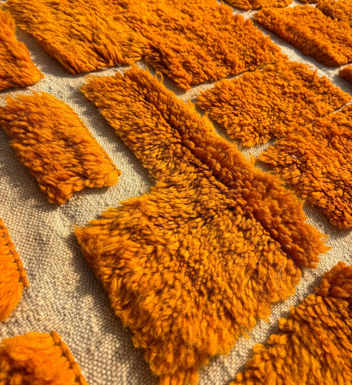 Tapis Beni Mrirt Sur Mesure | Le Labyrinthe Mandarine