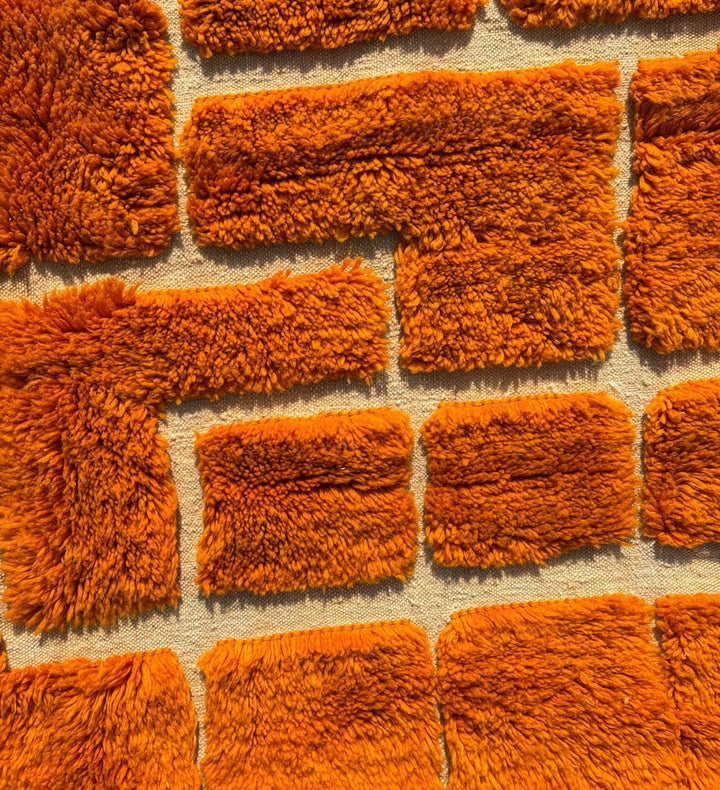 Tapis Beni Mrirt Sur Mesure | Le Labyrinthe Mandarine