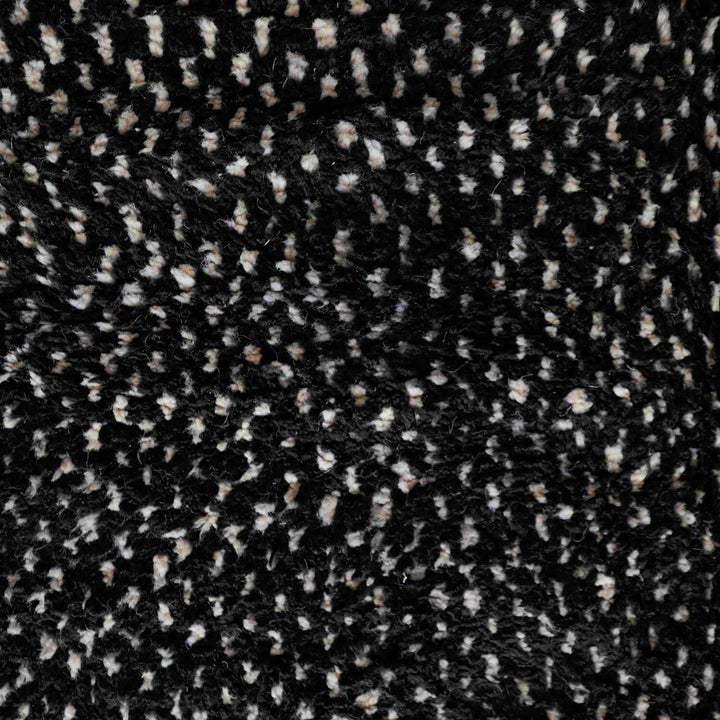 Authentic Custom Beni Ourain Rug | Black &amp; Cream Flecked