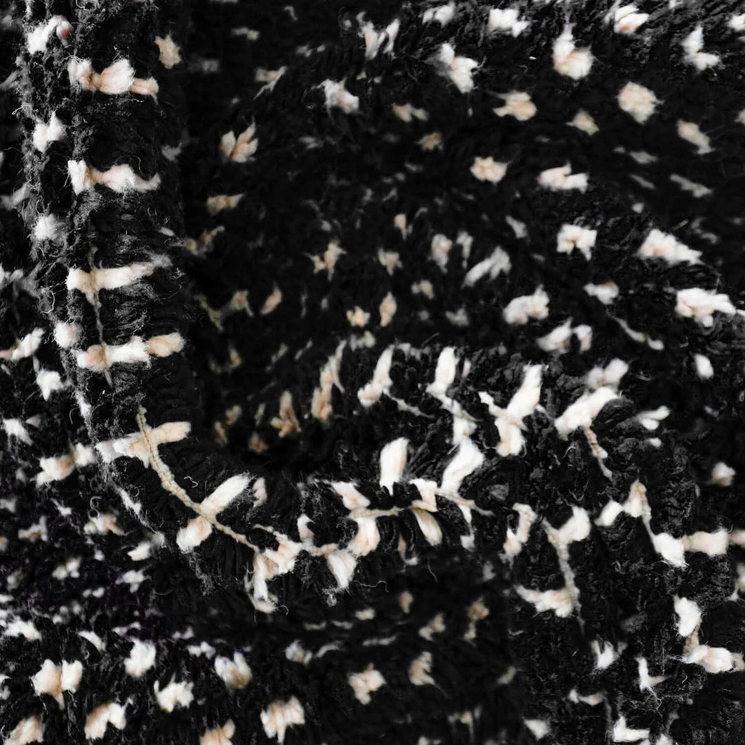 Custom Beni Ourain Rug - Black &amp; Cream Flecked