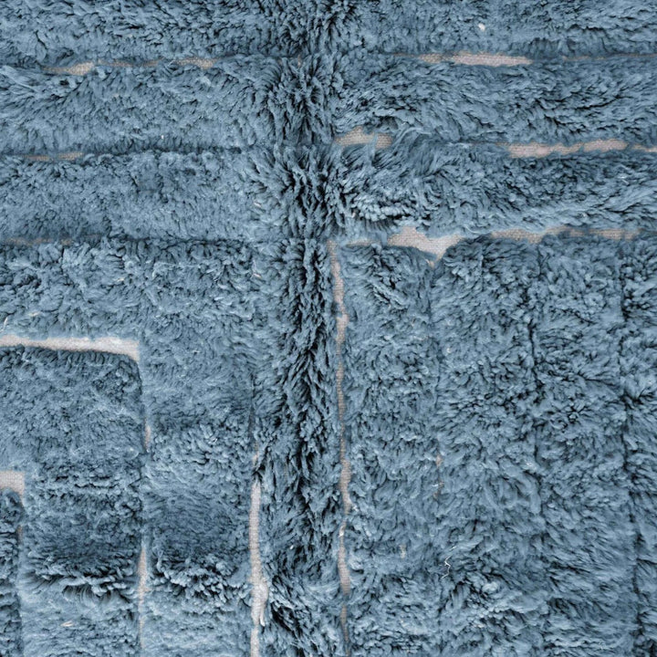 Custom Beni Ourain Rug - Blue Compass
