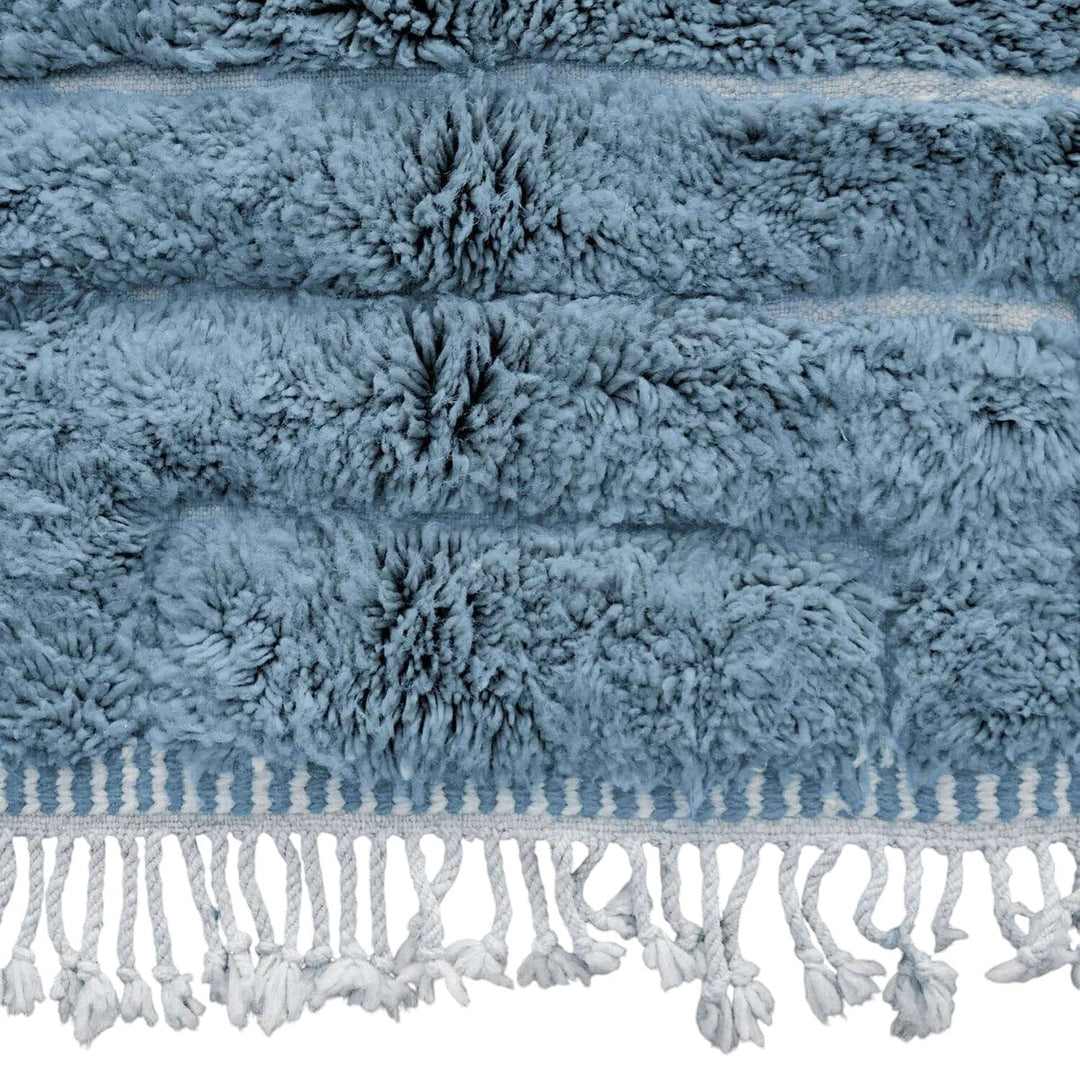 Custom Beni Ourain Rug - Blue Compass