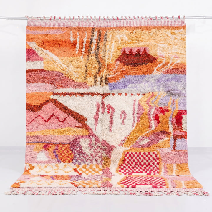 Custom Beni Ourain Rug - Sahara Sunset Dreams