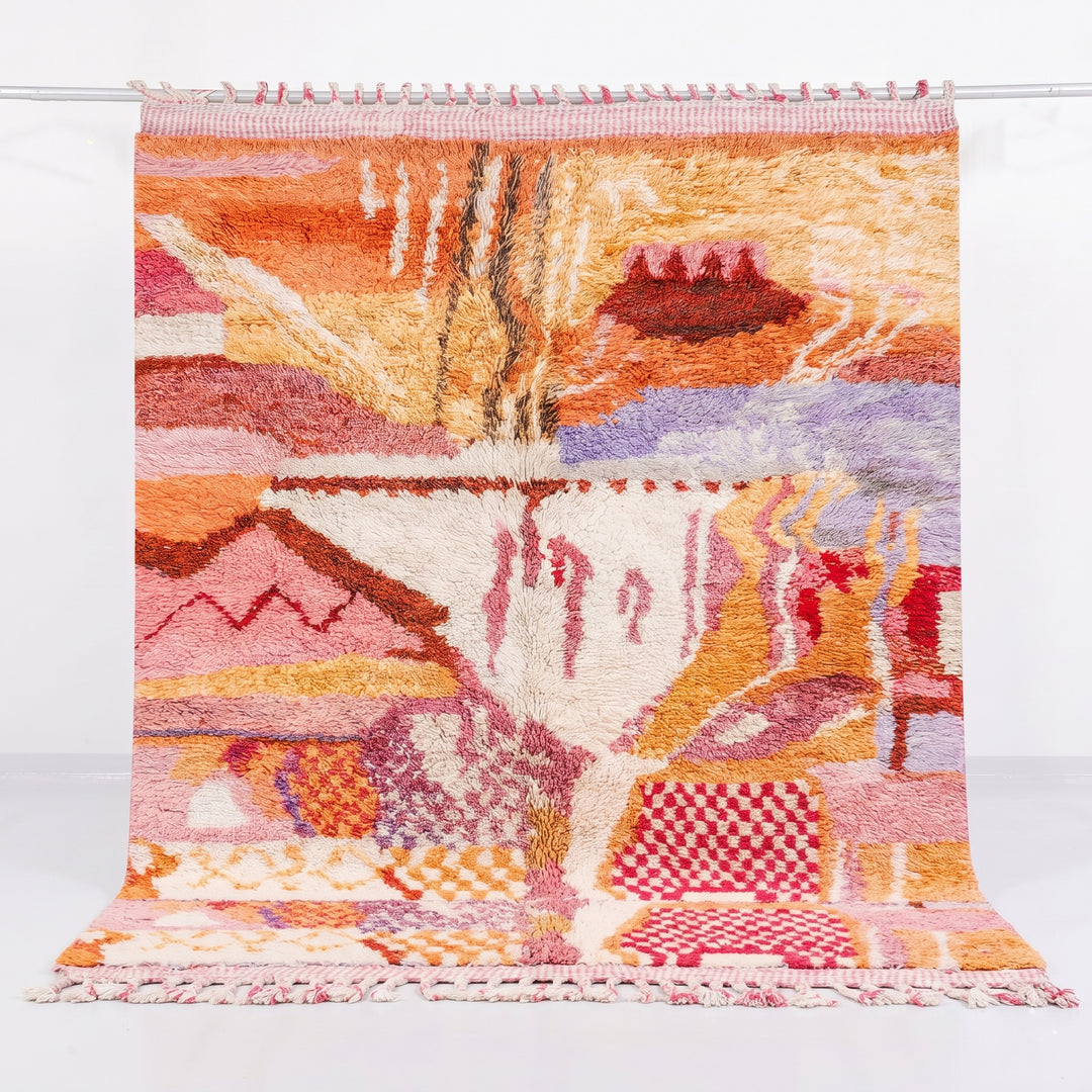 Authentic Custom Beni Ourain Rug | Sahara Sunset Dreams