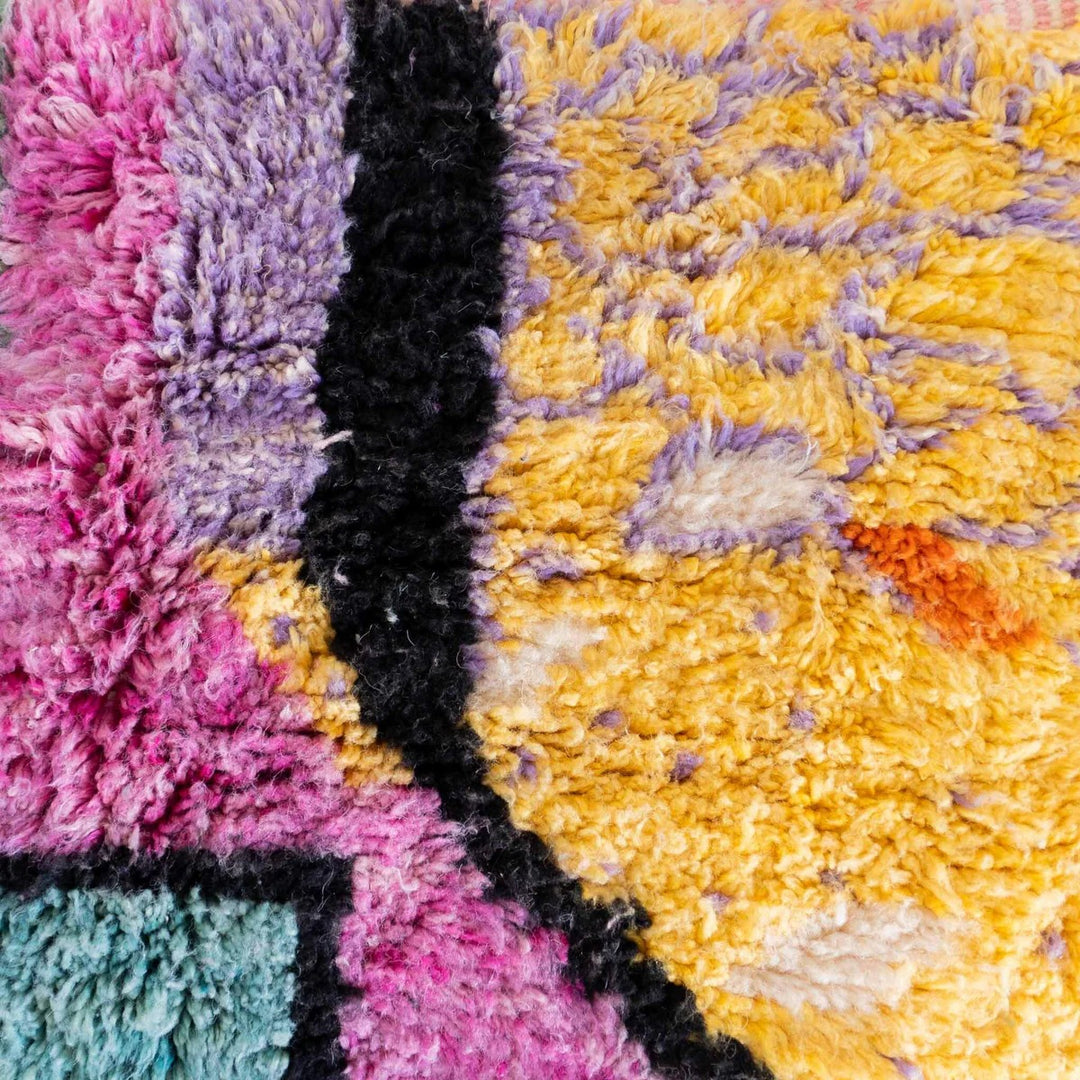 Custom Beni Ourain Rug – Abstract Colorblock