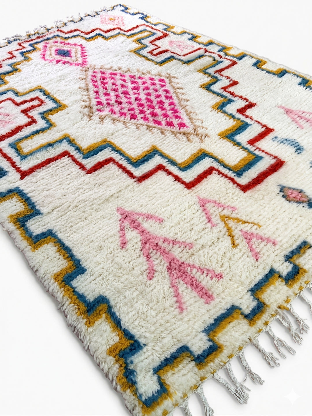 Authentic Custom Beni Ourain Rug | Bright Tribal Plush
