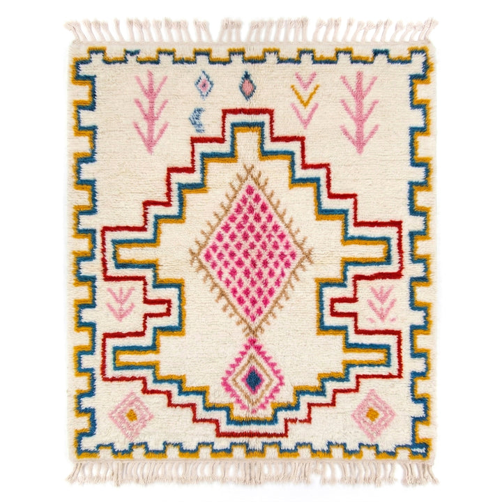 Authentic Custom Beni Ourain Rug | Bright Tribal Plush
