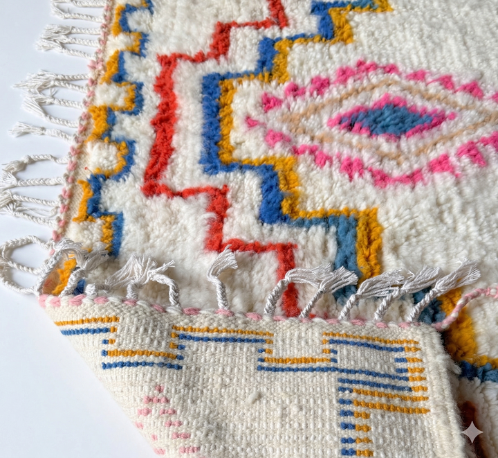 Authentic Custom Beni Ourain Rug | Bright Tribal Plush