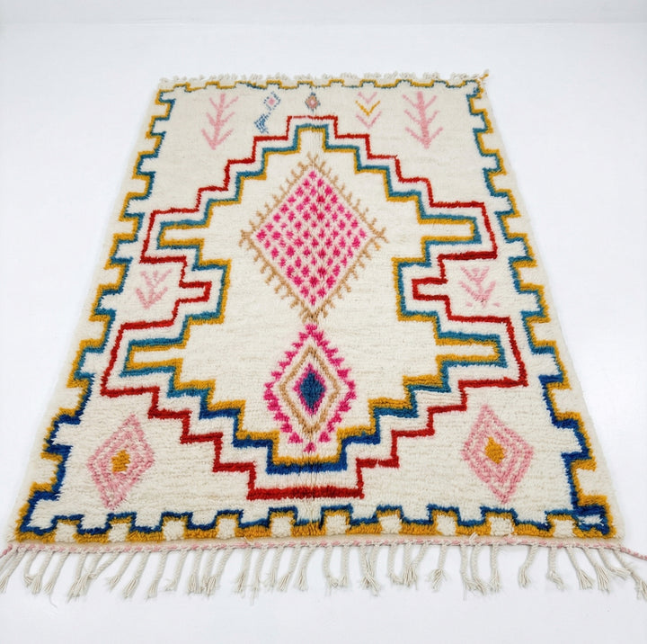 Authentic Custom Beni Ourain Rug | Bright Tribal Plush